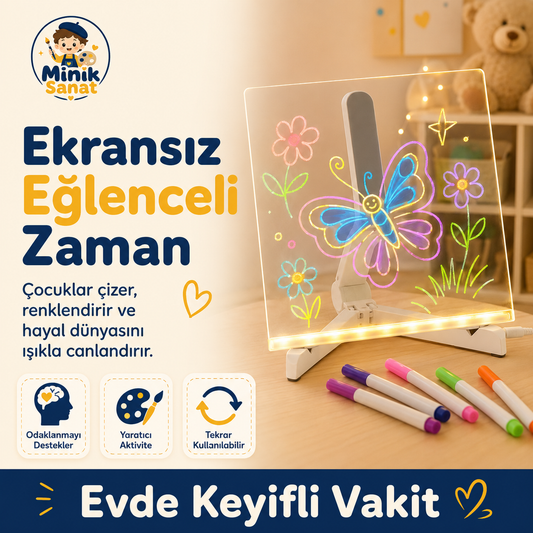 Minik Sanat Işıklı Çizim Panosu
